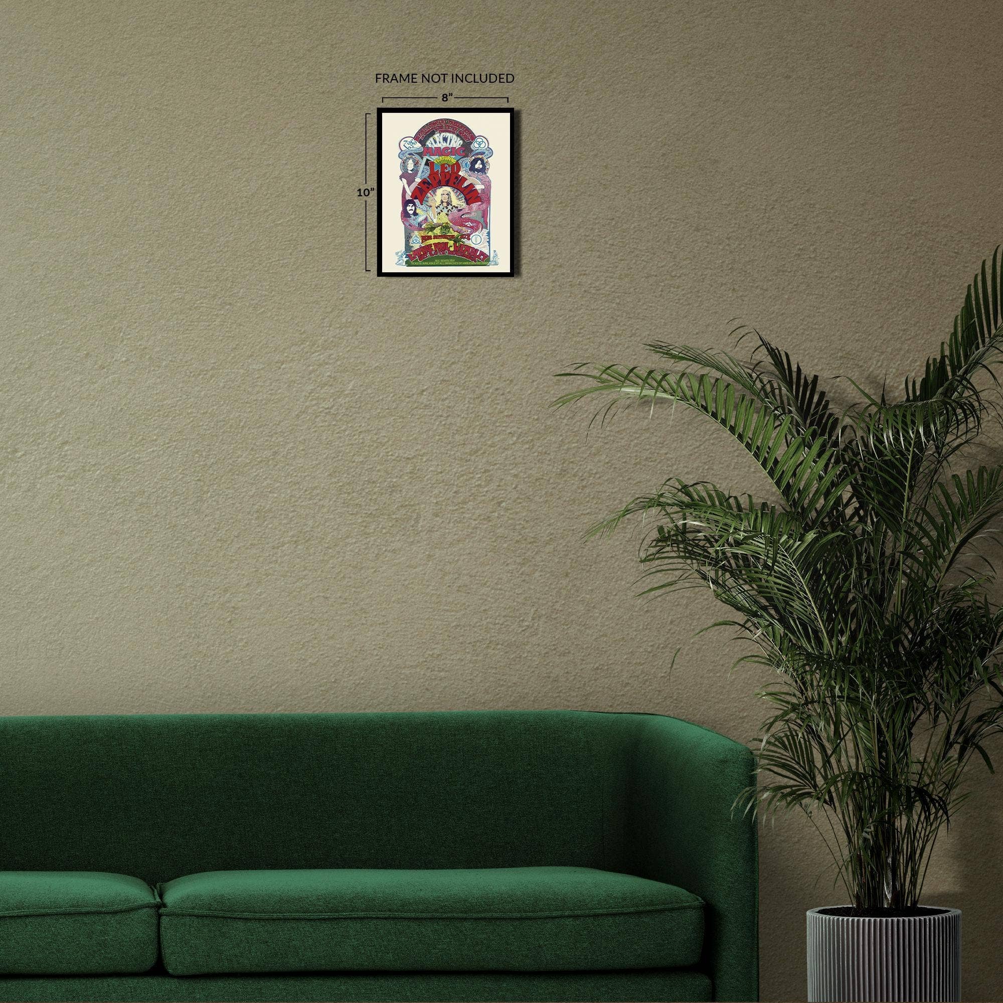 Historic Prints - Wholesale Poster - 1971 Led Zeppelin Poster Matte - Vintage Poster of Led Zeppelin United Kingdom Concert Tour - Led Zeppelin Wall Art Poster4