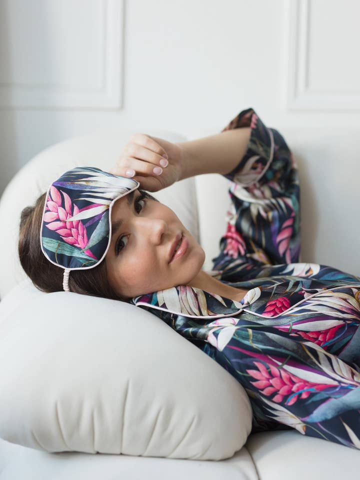 JARDIM BOTANICO SILK EYE MASK for wholesale by Atelier Noitē