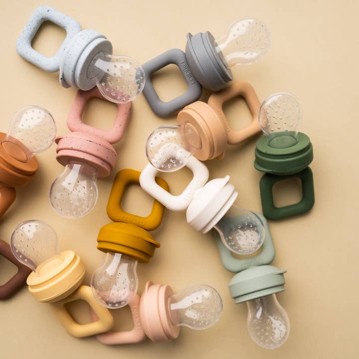 Minika - Wholesale Teether (Not Clip-On) - Baby - Silicone feeder teether - Sage