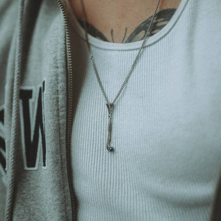 Chrome Avatar: The Last Airbender™ Sokka's Club Necklace for wholesale on Faire1