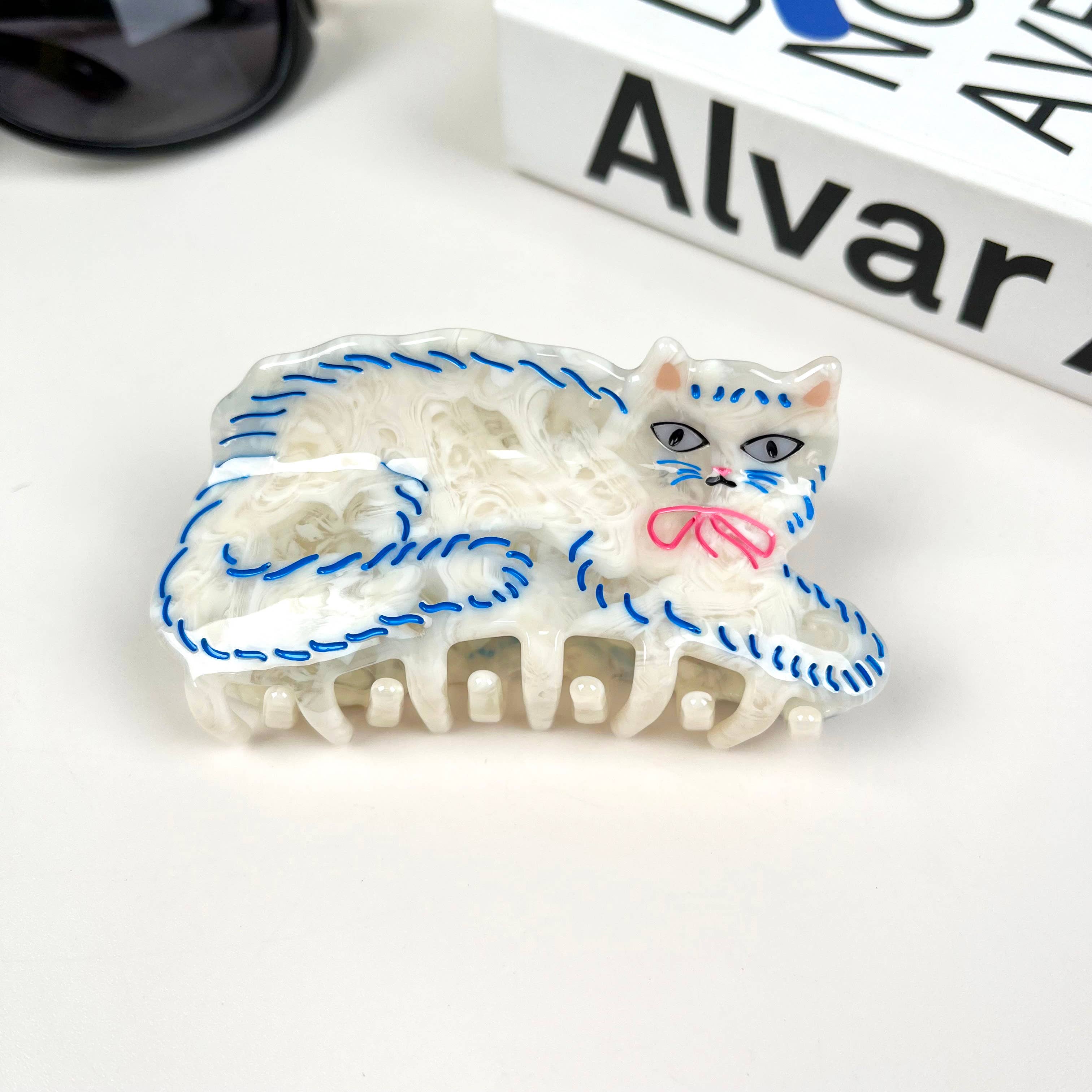TheDivaSoap - Wholesale Hair Clip - Women's - Acetate cute persian cat hair clip animal claw clips1