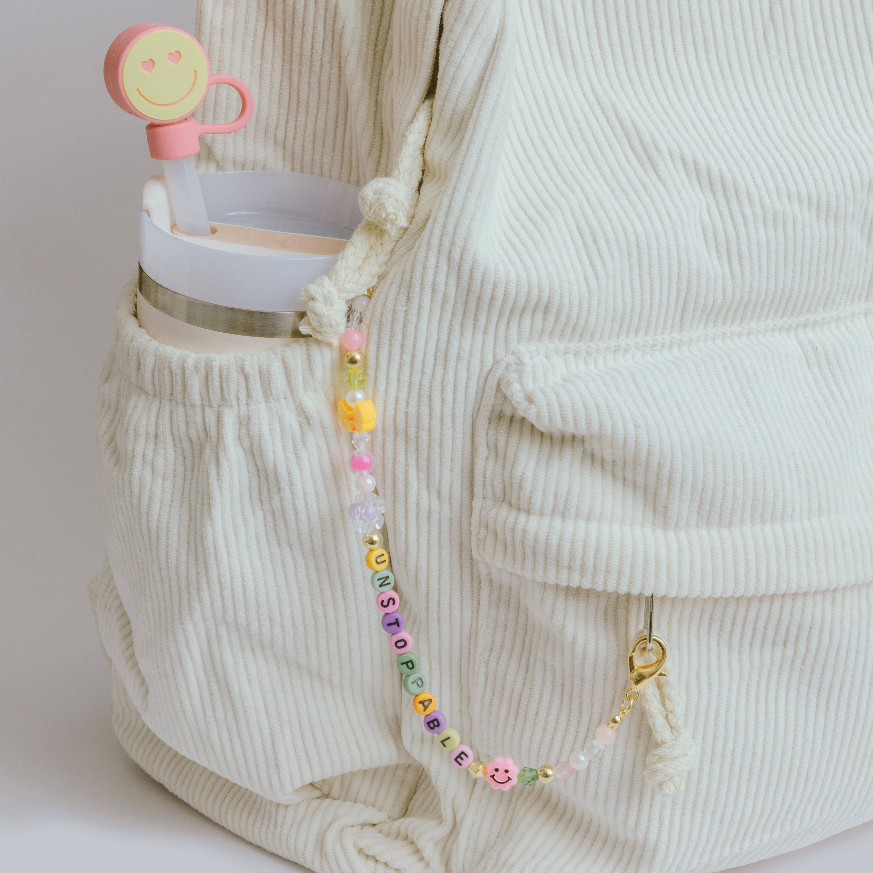 Jewelry Made by Me - Wholesale Purse/Bag Accessory - Women's - JMBM Kids Unstoppable Clip On Beaded Word Bag Chain2