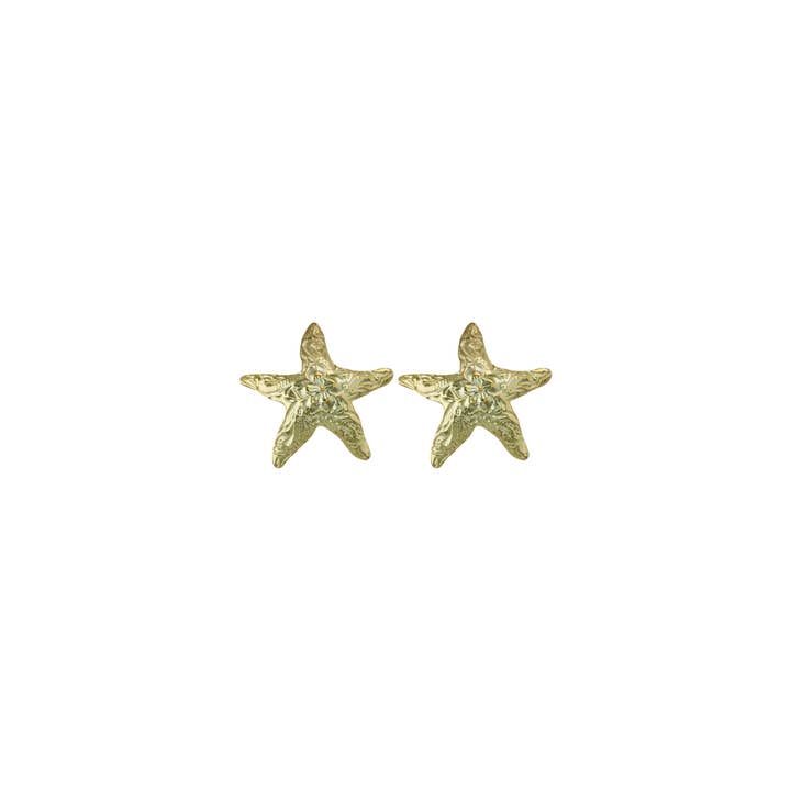 Brincos Aloha Estrela-do-mar (Tipo Prego) por atacado de Silver Gallery