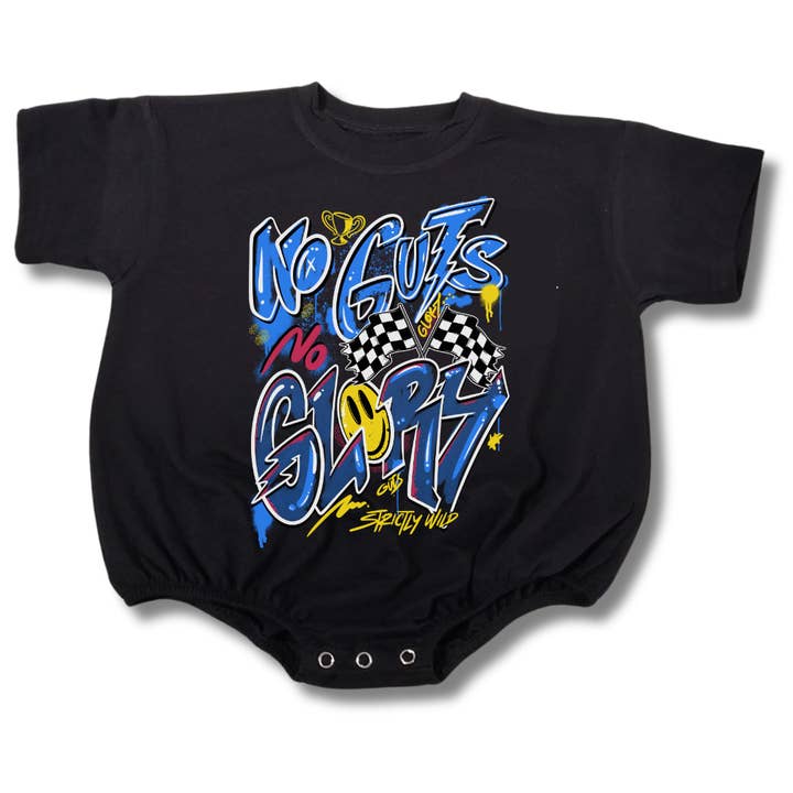 No Guts No Glory Romper for wholesale by GREEDY BABY
