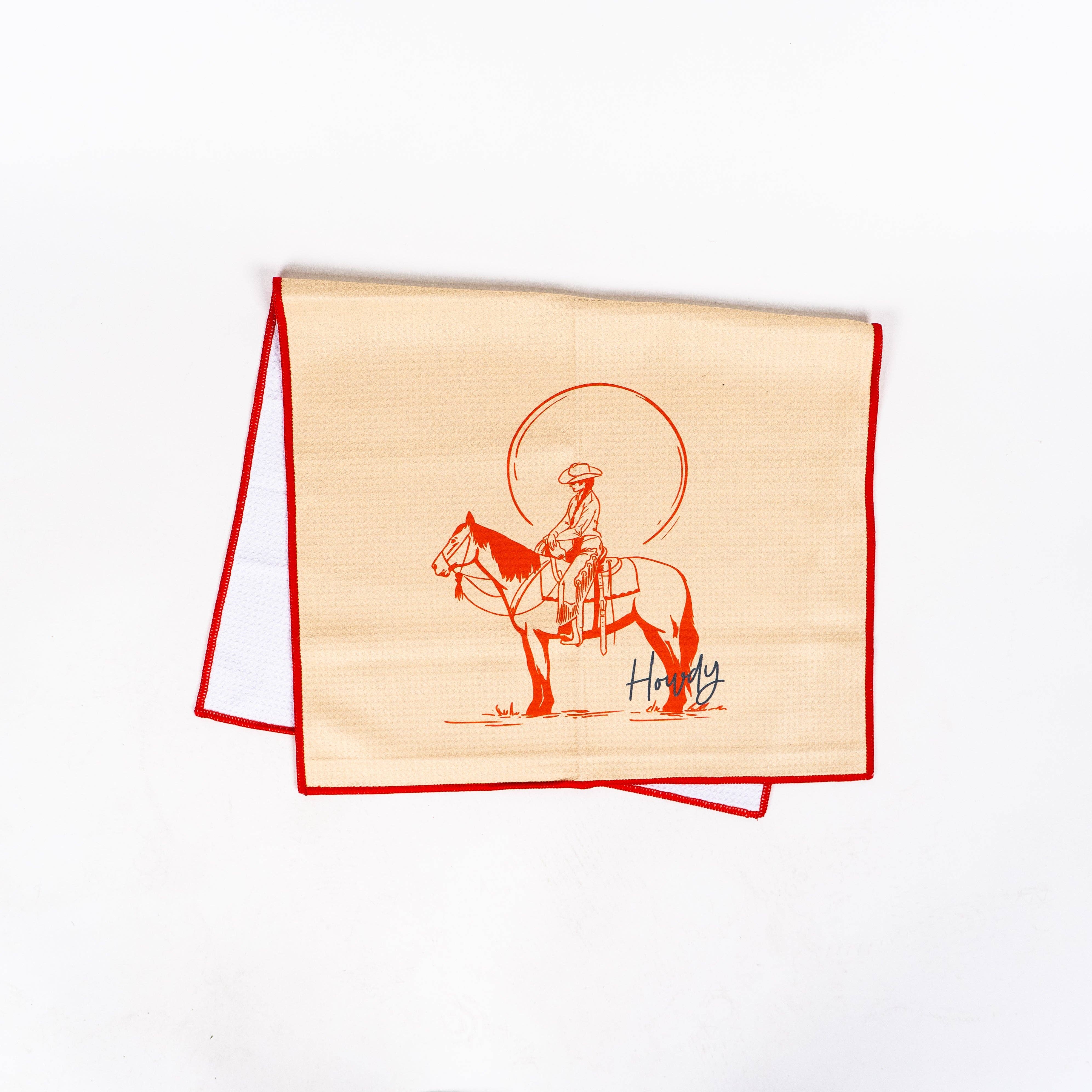 Modern Pastime - Wholesale Tea Towel - Howdy Tea Towel - Cream2