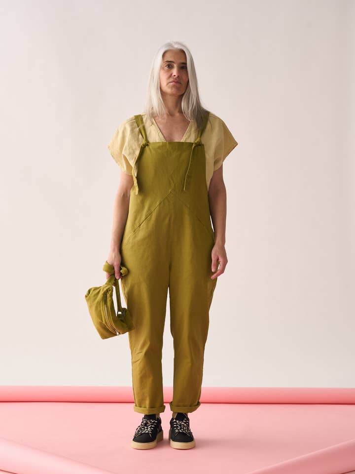 Pitagora - Wholesale Overalls - Women's - Pistachio Bib0