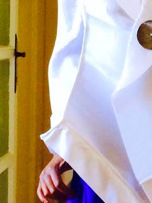 BIANCO Camicette e camicie con colletto alla coreana in tinta unita a maniche lunghe con bottoni larghi in vendita all'ingrosso su Faire2