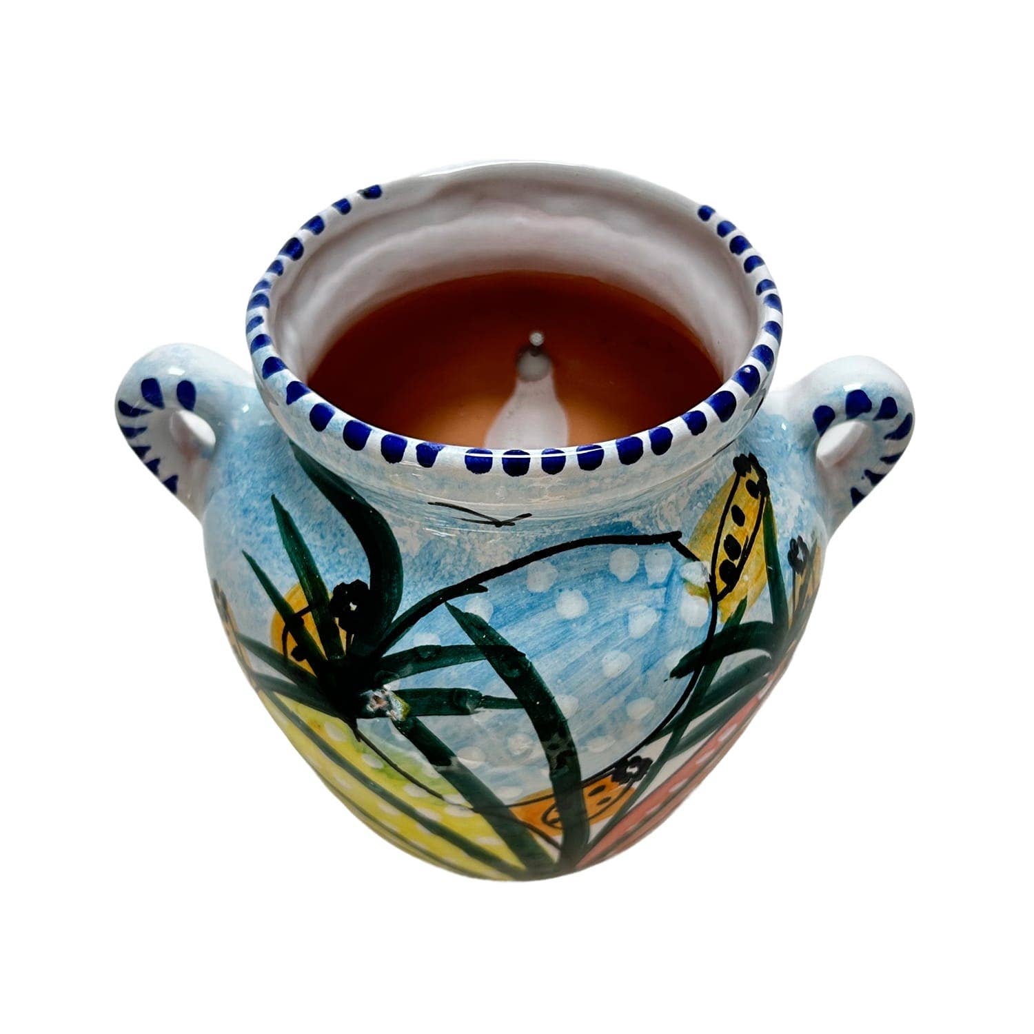 Etnico del Mondo - Wholesale Wall Planter - Ceramic Flower Holder Caltagirone Style Hand-Painted #13