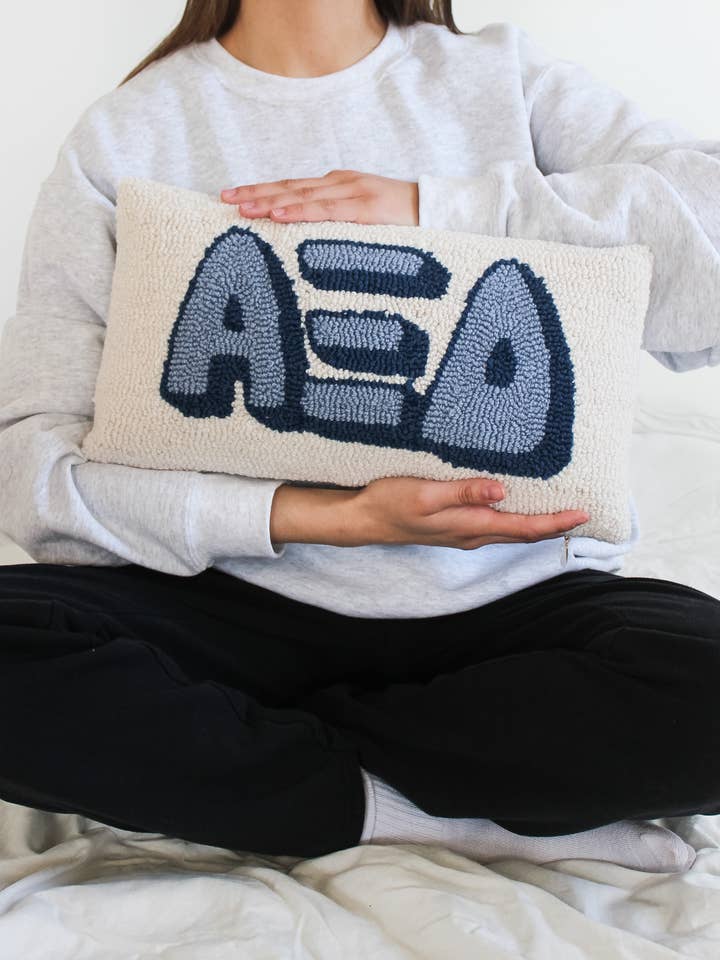 Alpha Xi Delta Sorority Hook Pillow for wholesale by Duo Threads