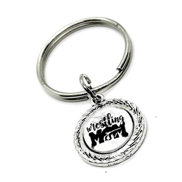 Porte-clés Charme Maman de Lutte, Cadeaux pour Maman d'Équipe, Cadeau pour Maman Senior, Cadeau pour Épouse, Cadeau pour Maman, Cadeau pour Elle, Fière de mon Lutteur, Fils Lutteur pour la vente par JKCE Designs