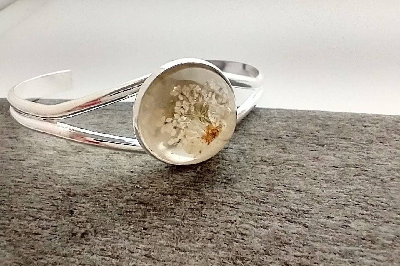 Piccadilly Pendants - Vente Bracelet manchette - Bracelet manchette fleur en argent5