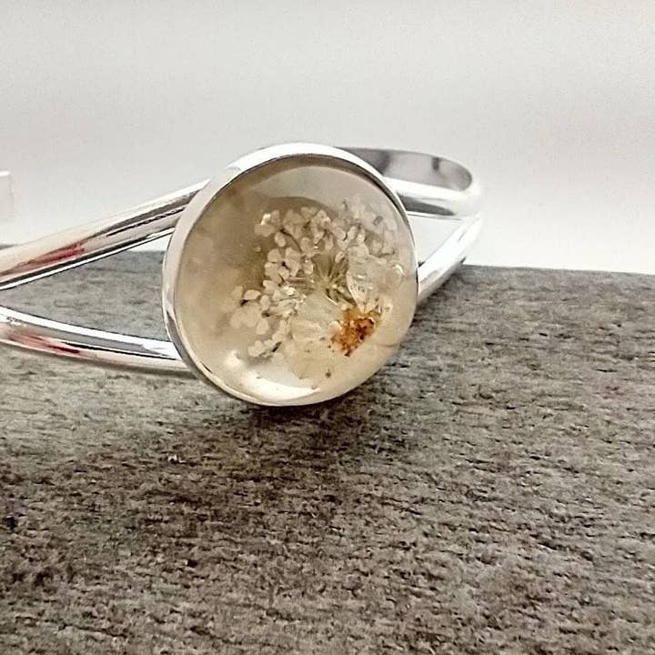 Piccadilly Pendants - Vente Bracelet manchette - Bracelet manchette fleur en argent5