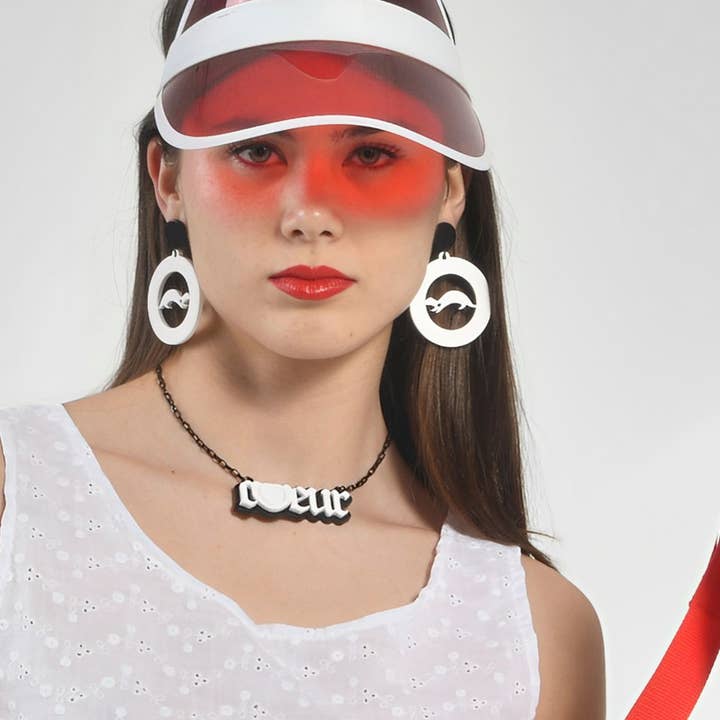 MARTAS COEUR - Wholesale Dangle Earrings - Circular Design Earrings Marta Cibelina White1