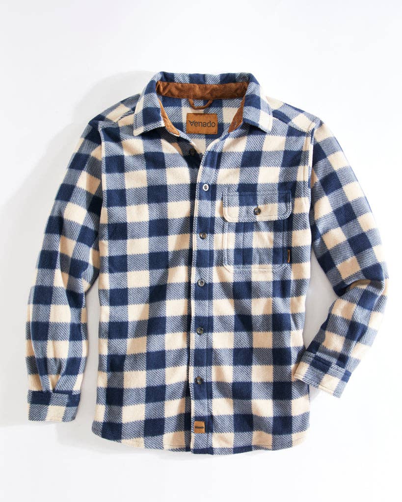 Venado – Großhandel Hemd mit Button-down-Kragen – Herren – Bonfire Fleecehemd22