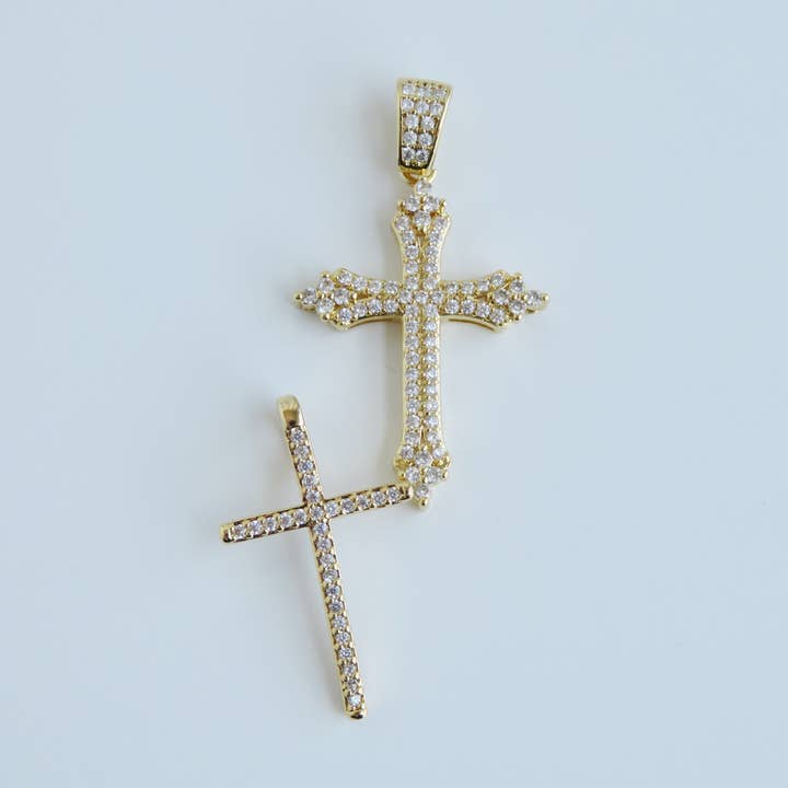 Boutique Suarez Co. - Wholesale Individual Charm/Pendant - Diamond Crosses6