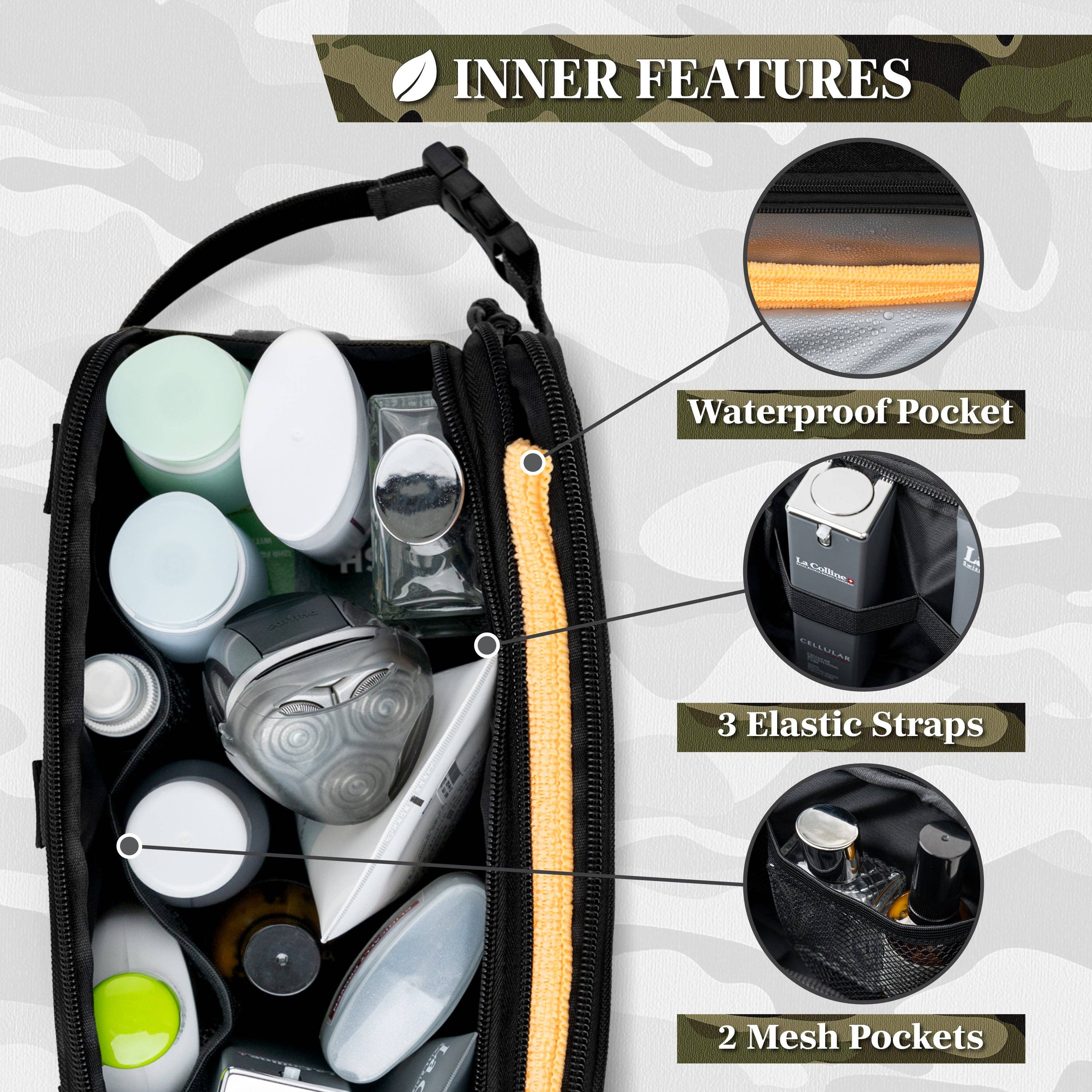 Pavilia - Venta al por mayor Neceser - Hombre - Bolsa de Aseo Táctica Militar11