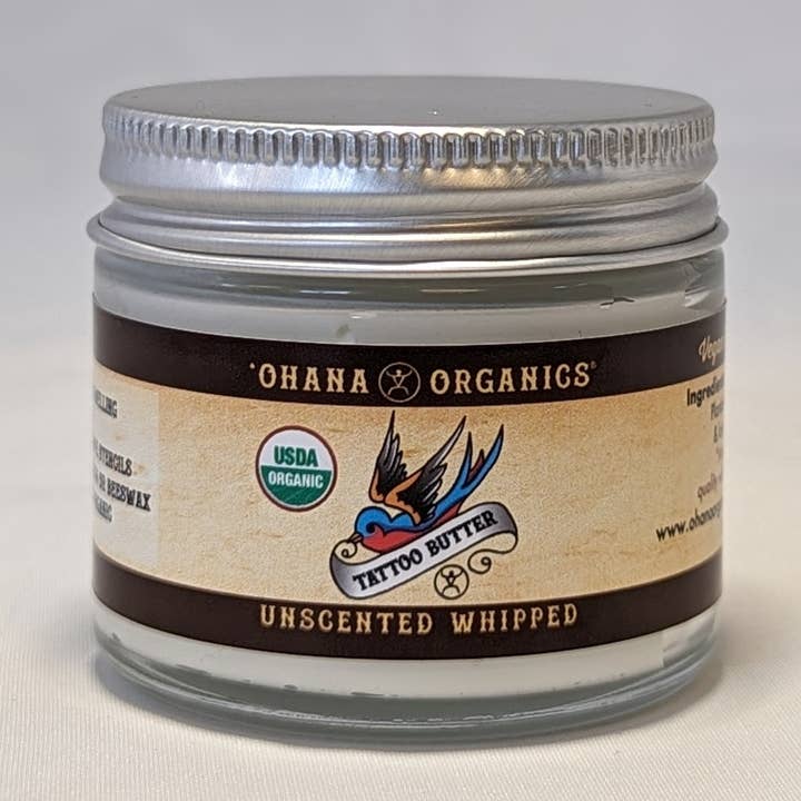Organic Tattoo Butter- Whipped, 2 Scents (Cases of 6) for wholesale by 'Ohana Organics