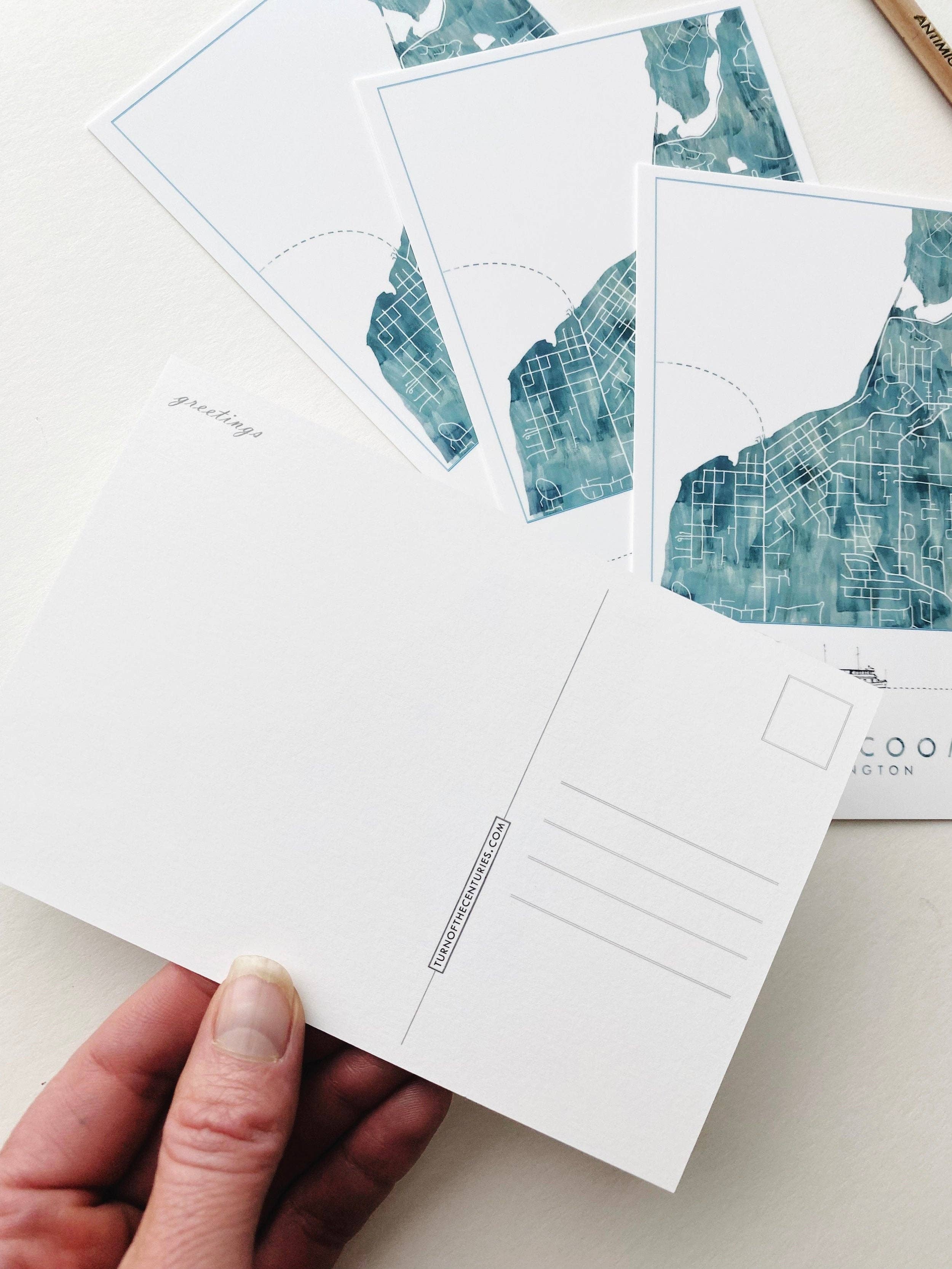 Turn-of-the-Centuries – wholesale Vykort – STEILACOOM Washington Färjekarta Vykort2