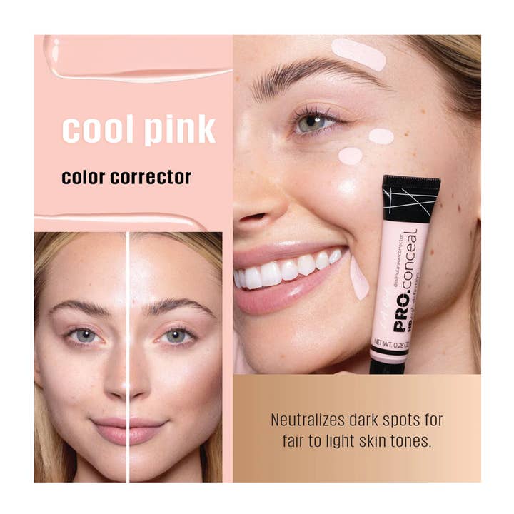 PINEAPPLE Beauty - Wholesale Face Concealer - LA Girl GC965 HD Pro Conceal Cool Pink Corrector - 3pc