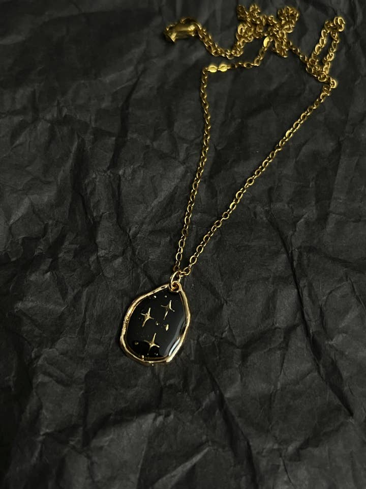 Stars necklace for wholesale by Bare Bones Jewelry London