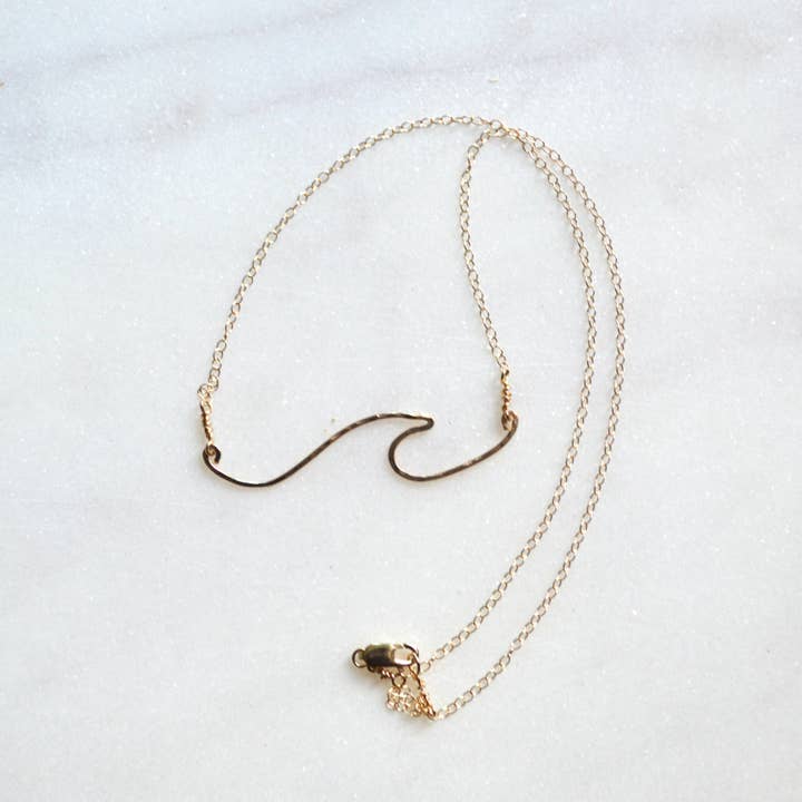 Salty But Sweet - Wholesale Pendant/Charm Necklace - Ocean Wave Necklace9