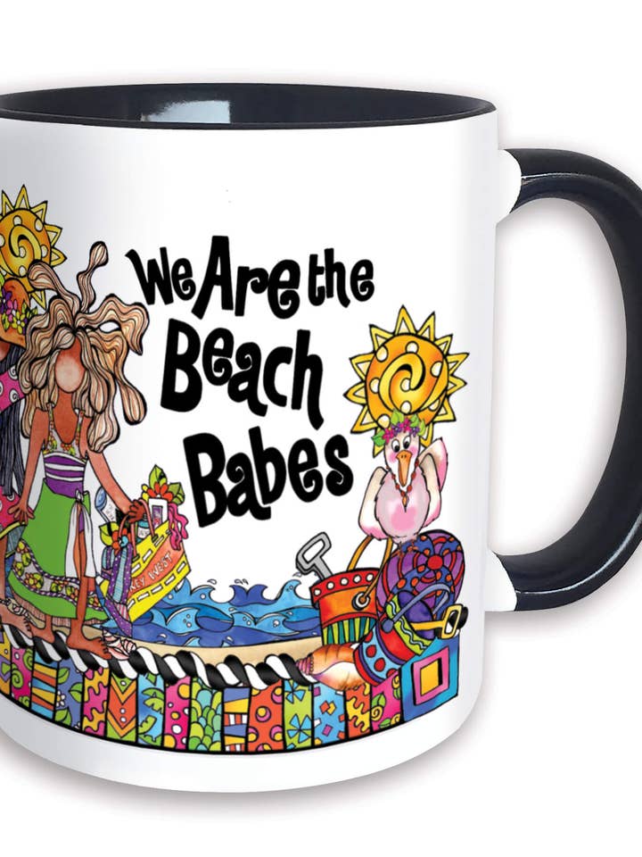 Beach Babes Ceramic Mug for wholesale by Suzy Toronto Wholesale