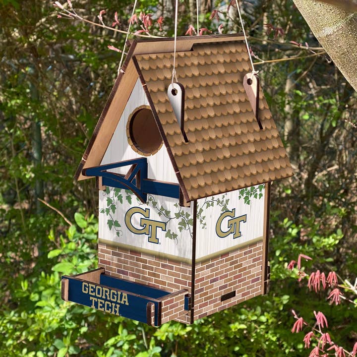 Fan Creations – wholesale Bird house – Georgia Tech Bird House0