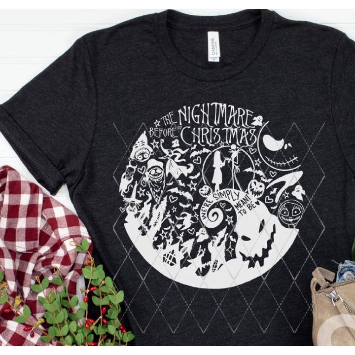 Ashton Grove Ltd Co - Vendita all'ingrosso Felpa stampata - Donna - T-shirt o felpa con grafica Nightmare Before Christmas
