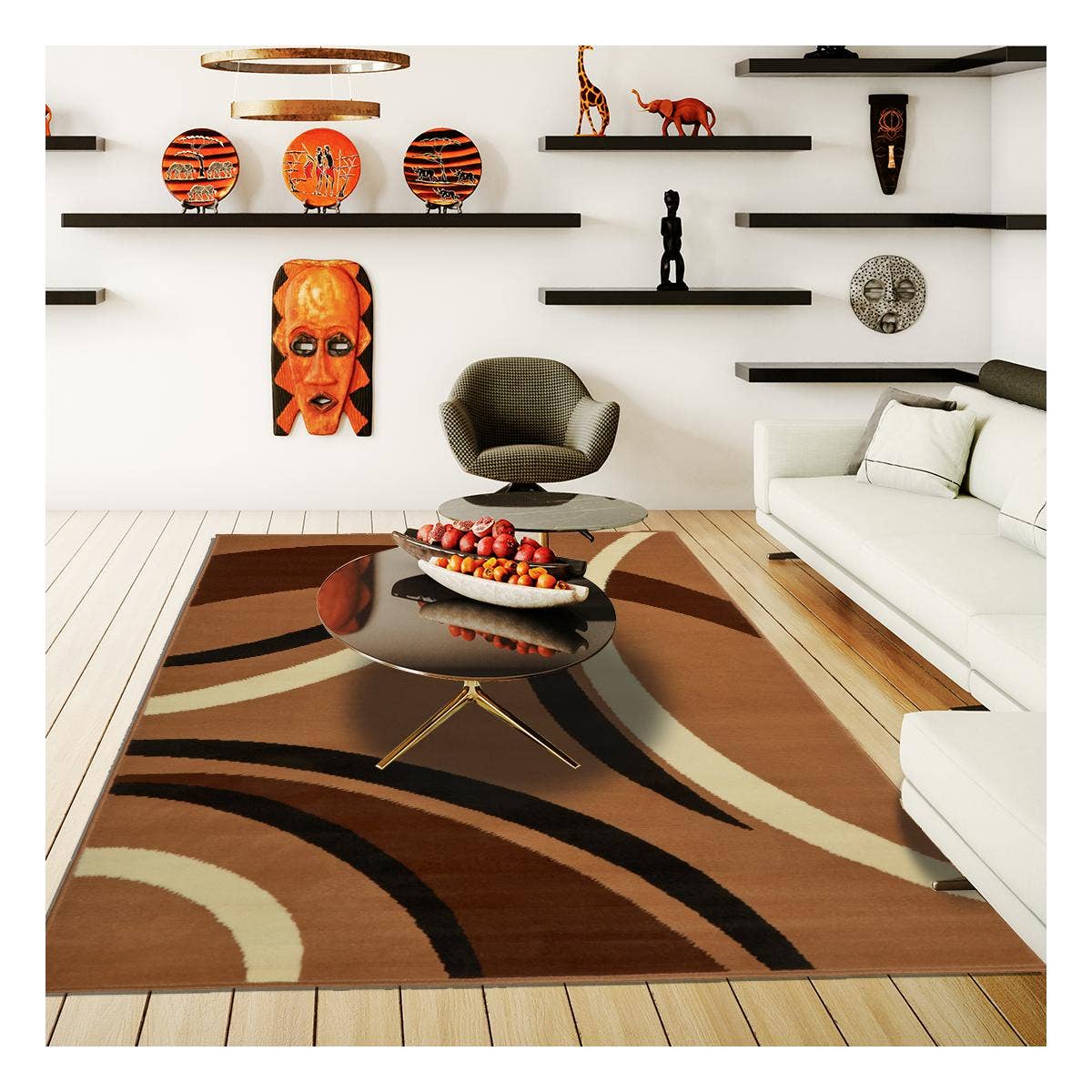 O&Ko - Vente Anti-dérapant pour tapis - Tapis Salon 60X110Cm Bc Joyle Beige1