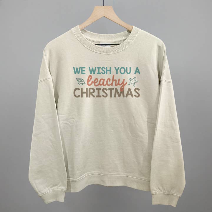 Ivy + Cloth - Wholesale Graphic Sweatshirt - Women's - We Wish You A Beachy Christmas9