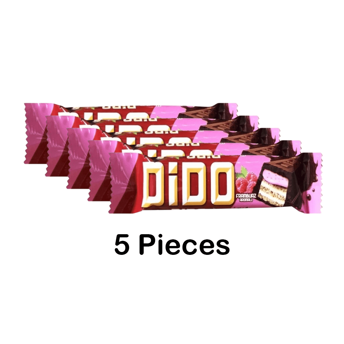 Aladdin - Wholesale Chocolate Bar - Ulker Dido Chocolate Wafer Bar Raspberry Cream Turkish Halal1