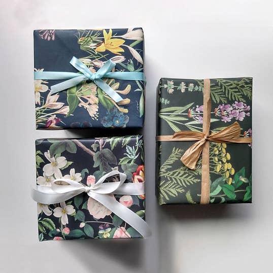 Fable & Fen, LLC – Engroshandel Gavepapir – Blomstersprog Indpakningspapirsæt: Blandede designs