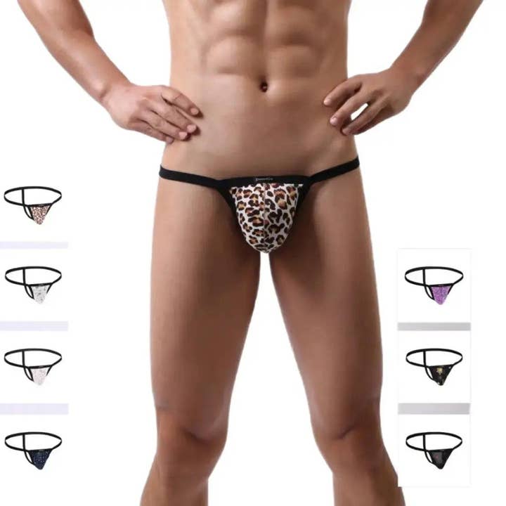 Tanga de talle bajo para hombre de primera calidad: espalda en forma de T para hombre, ultra cómoda y con mayor soporte para venta al por mayor de DomiGe