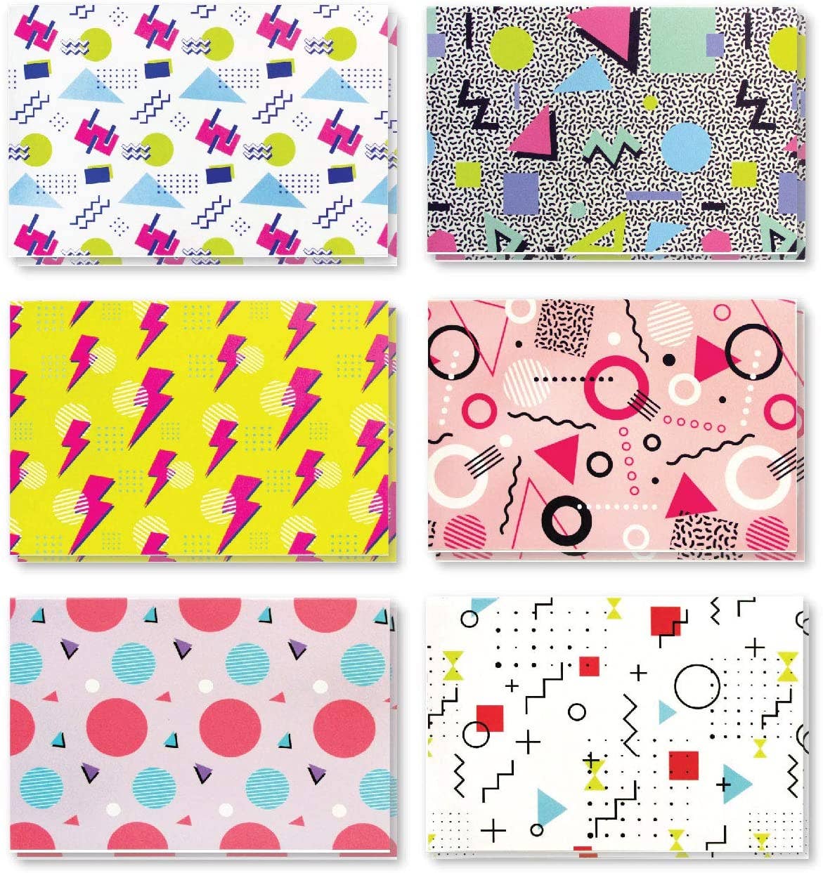 Tiny Mills - Wholesale Everyday Greeting Card - 80's Themed Retro - 36 Pack Assorted Greeting Cards1
