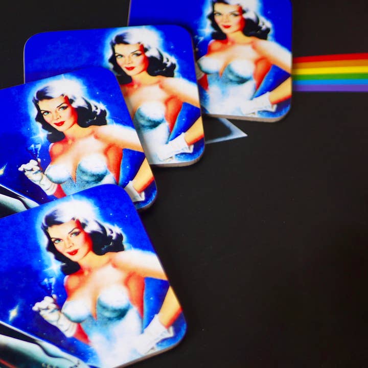 Space Cocktail design Coaster for wholesale by Kitsch Republic
