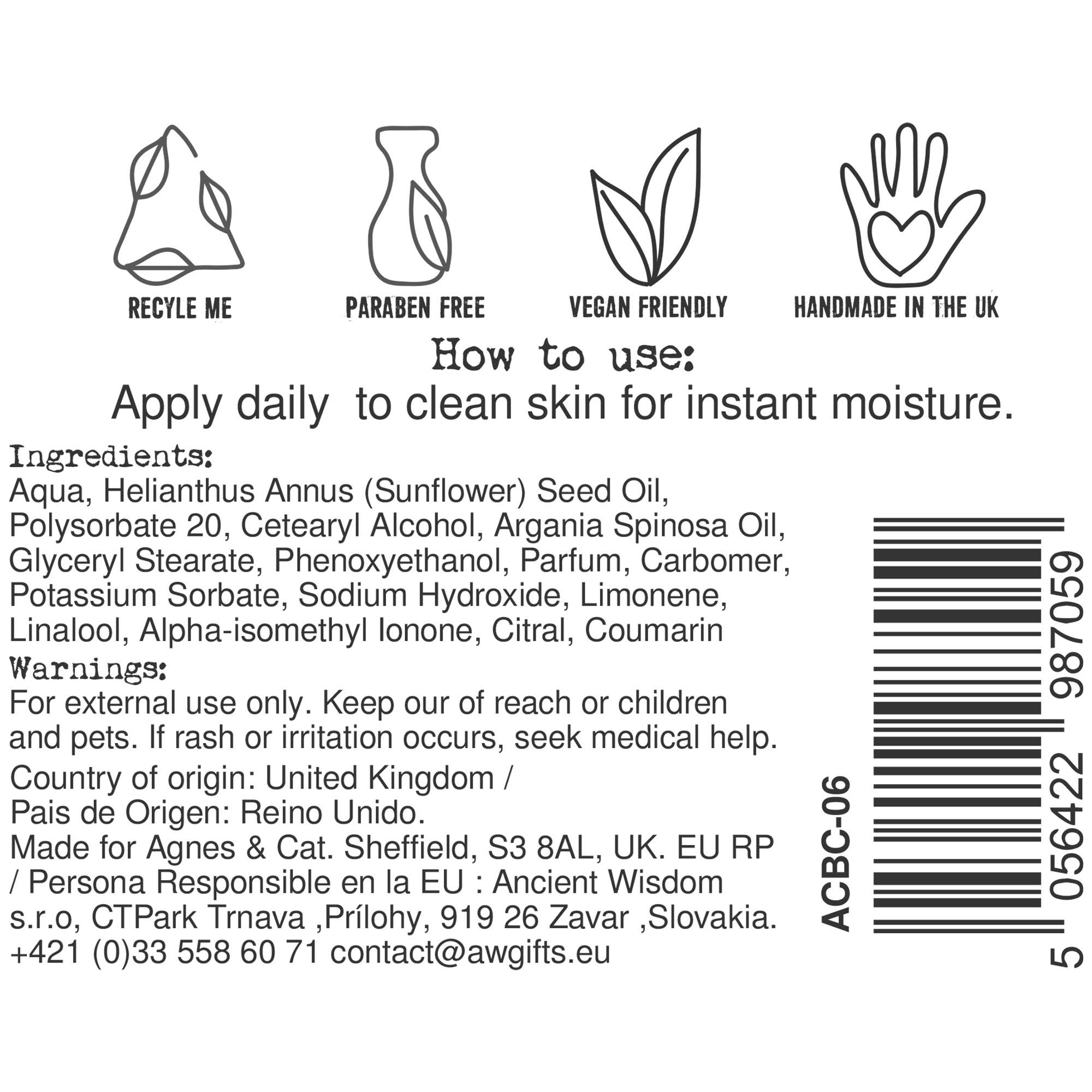 Agnes + Cat - Wholesale Body Cream/Lotion - Hand & Body Cream 300ml - Provence5