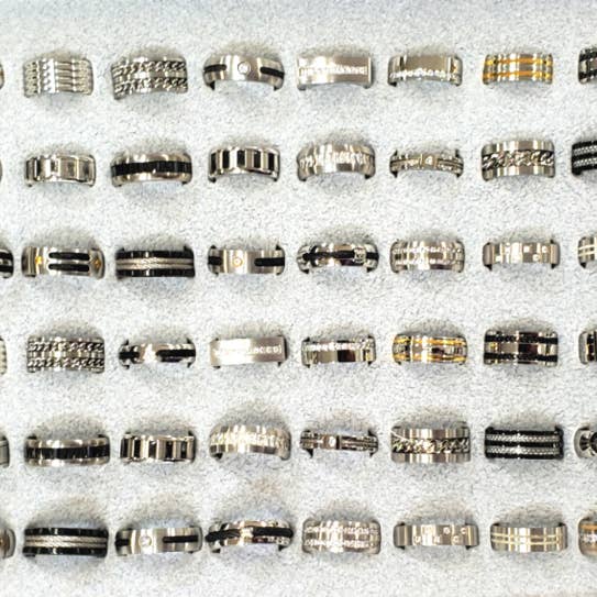 C'Zire - Wholesale Band/Stacked Ring - Men's Ring Closeout Sale