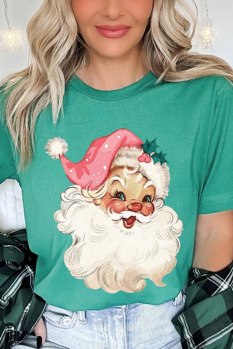 COLORBEAR – wholesale Grafisk T-shirt - Unisex – Retro Rosa Jultomtegrafisk T-shirt8