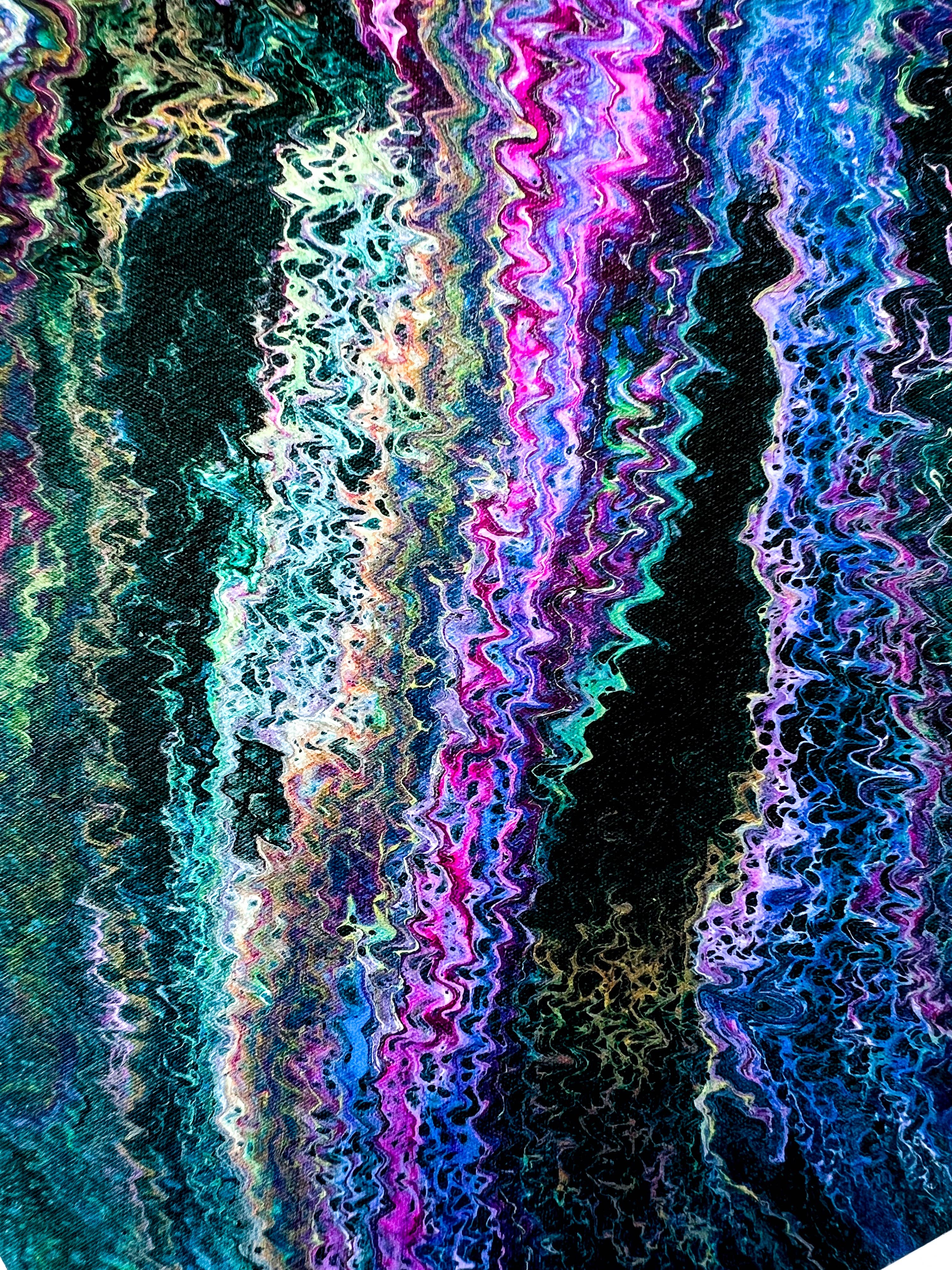 Clara de la Fuente Artist - Wholesale Art Print - Abstract Northern Lights Aurora Celestial Sky  Print Premium7