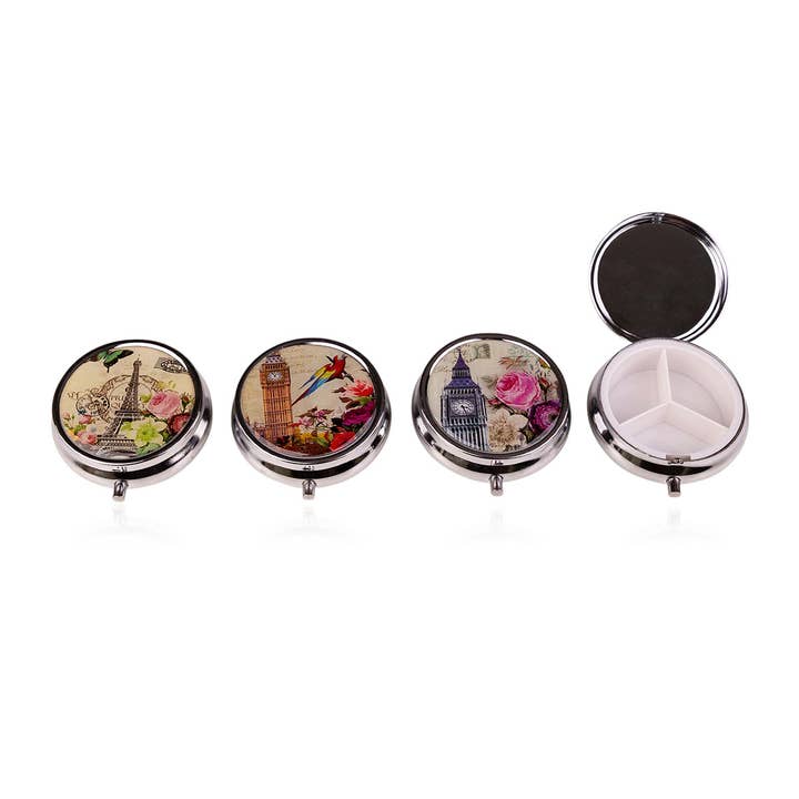 Pillbox/Pillbox London/Paris incl. mirror for wholesale by Accentra