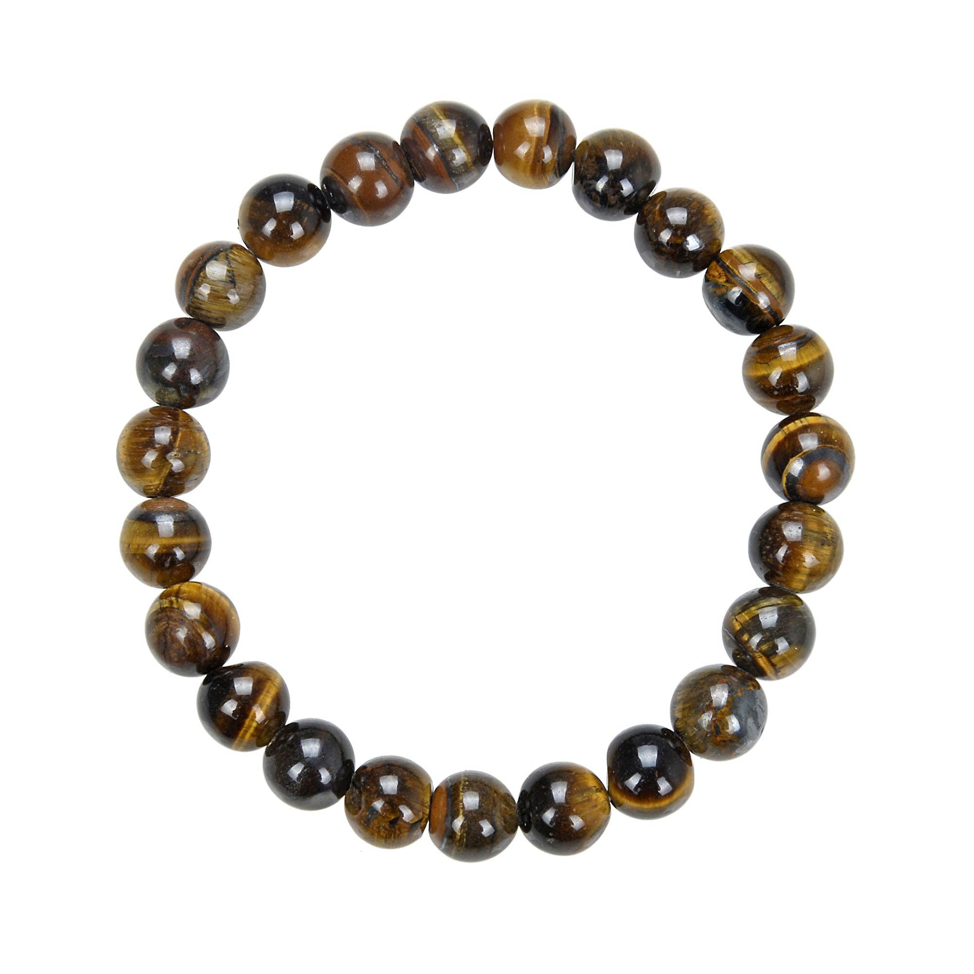 Ole – Großhandel Perlenarmband – Tigerauge Stretchstein Stretcharmband B1727-6MM1