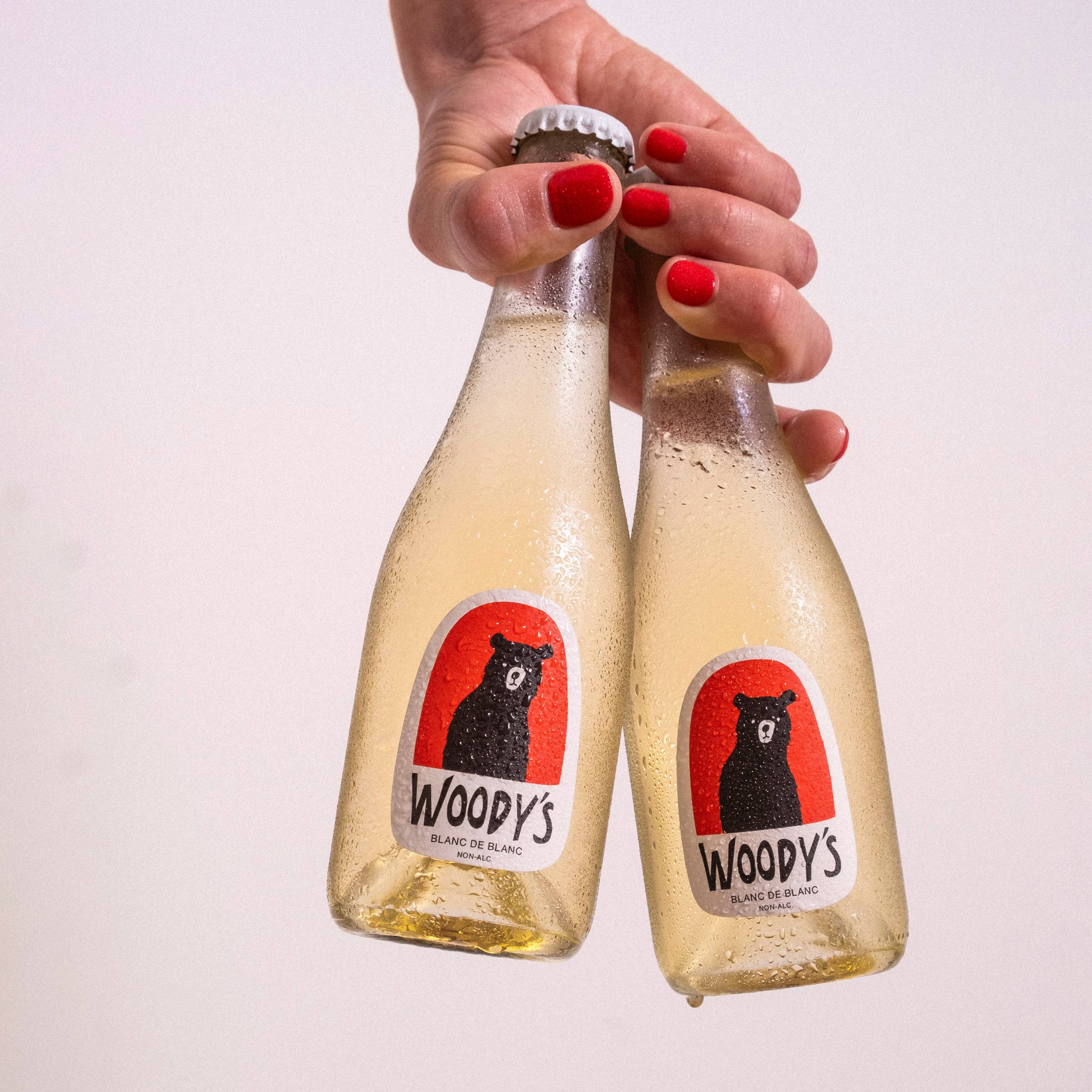 Woody's - Wholesale Non-Alcoholic Spirits/Wine/Beer - Mini Woody's Non-Alcoholic Blanc de Blanc (187ml)1