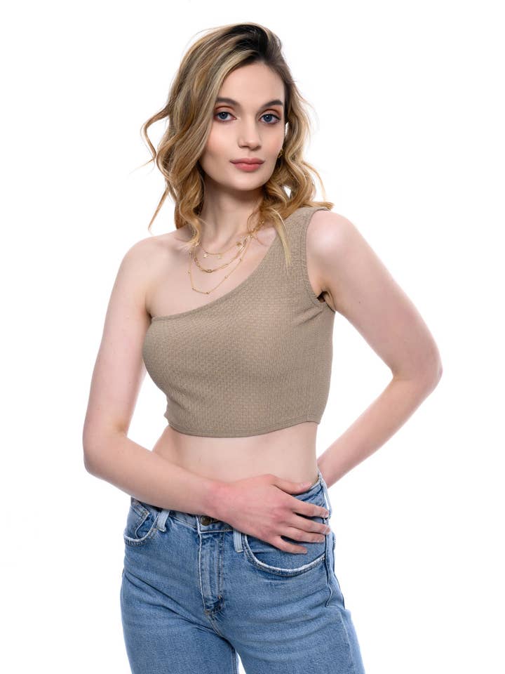 Débardeur en maille pastel pour la vente par Style Snatch