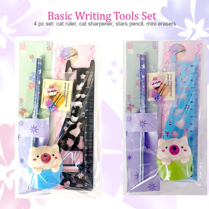 4-delars grundläggande skrivset för wholesale av Small Surprises