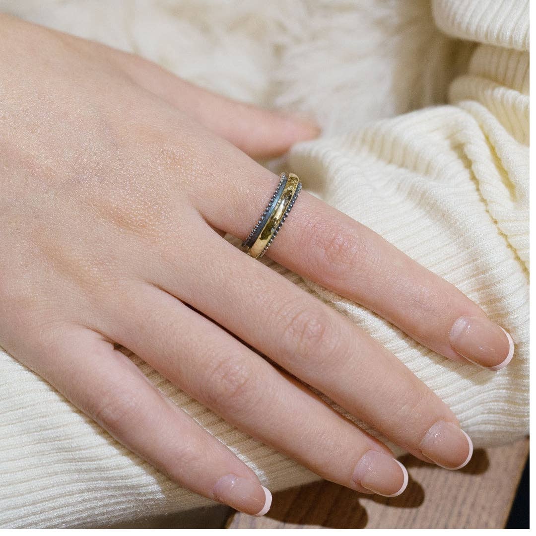 Ideaure Jewelry - Wholesale Band/Stacked Ring - Emma Spinner Ring2