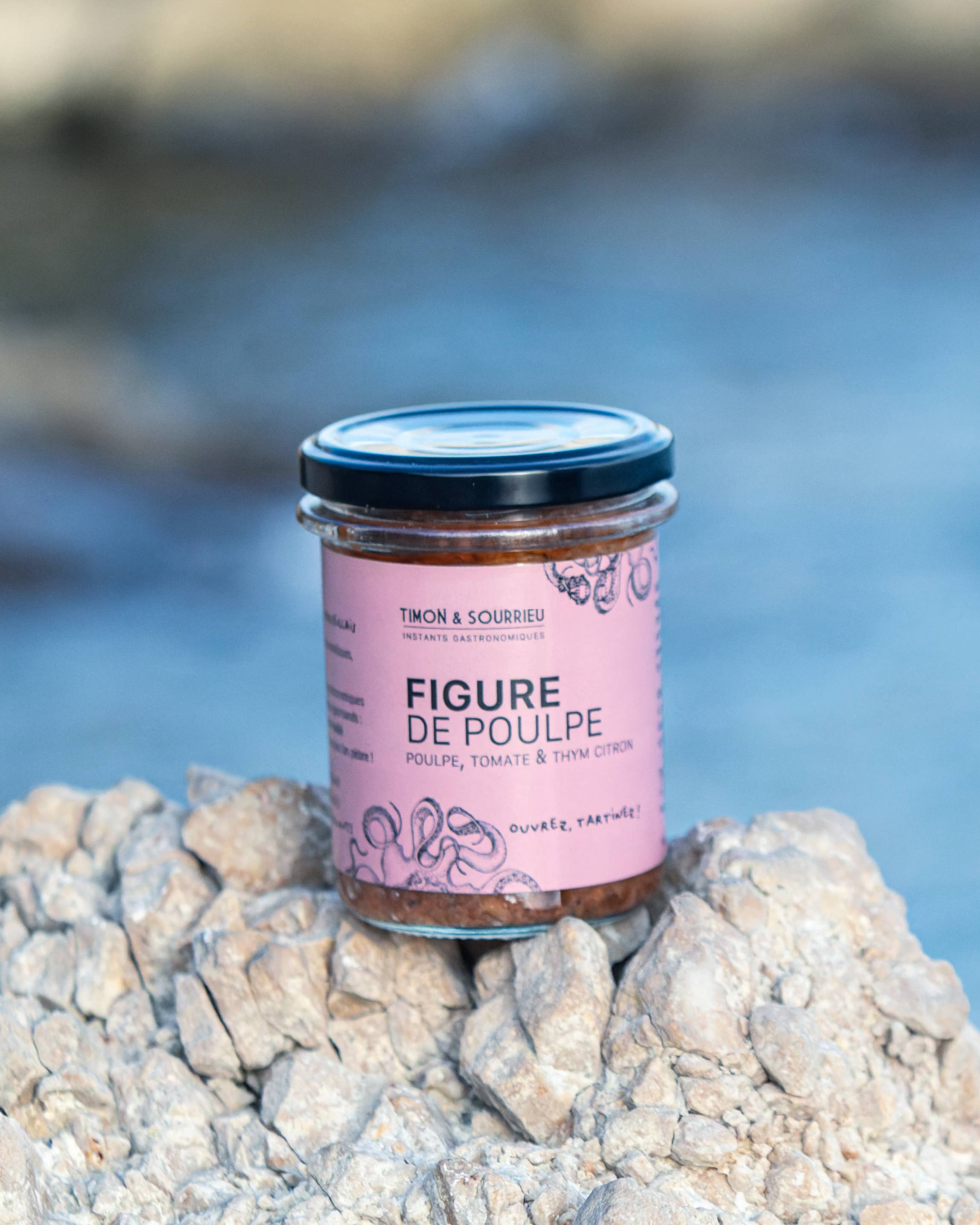 Timon et Sourrieu - Wholesale Tapenade - FIGURE DE POULPE (octopus, tomatoes, lemon thyme) 170G3