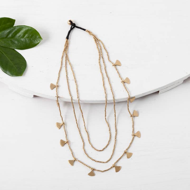 Skiktad mässing halsband för wholesale av Baizaar