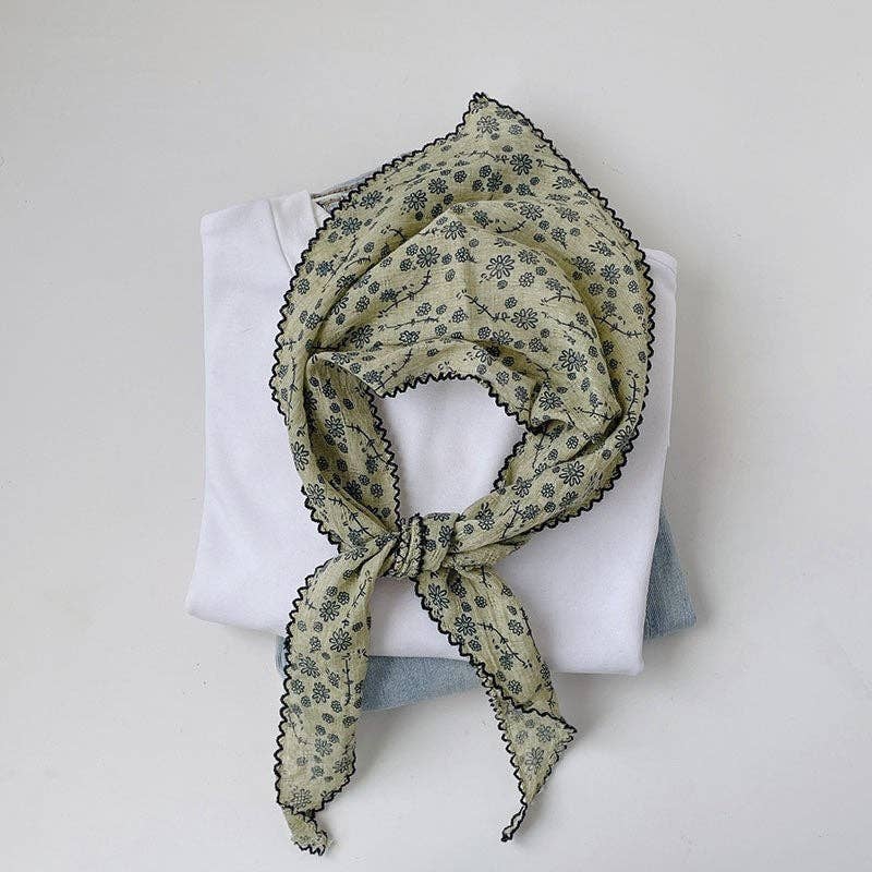 FurDecoration - Vente Écharpe – femme - Foulard fin imprimé petit1
