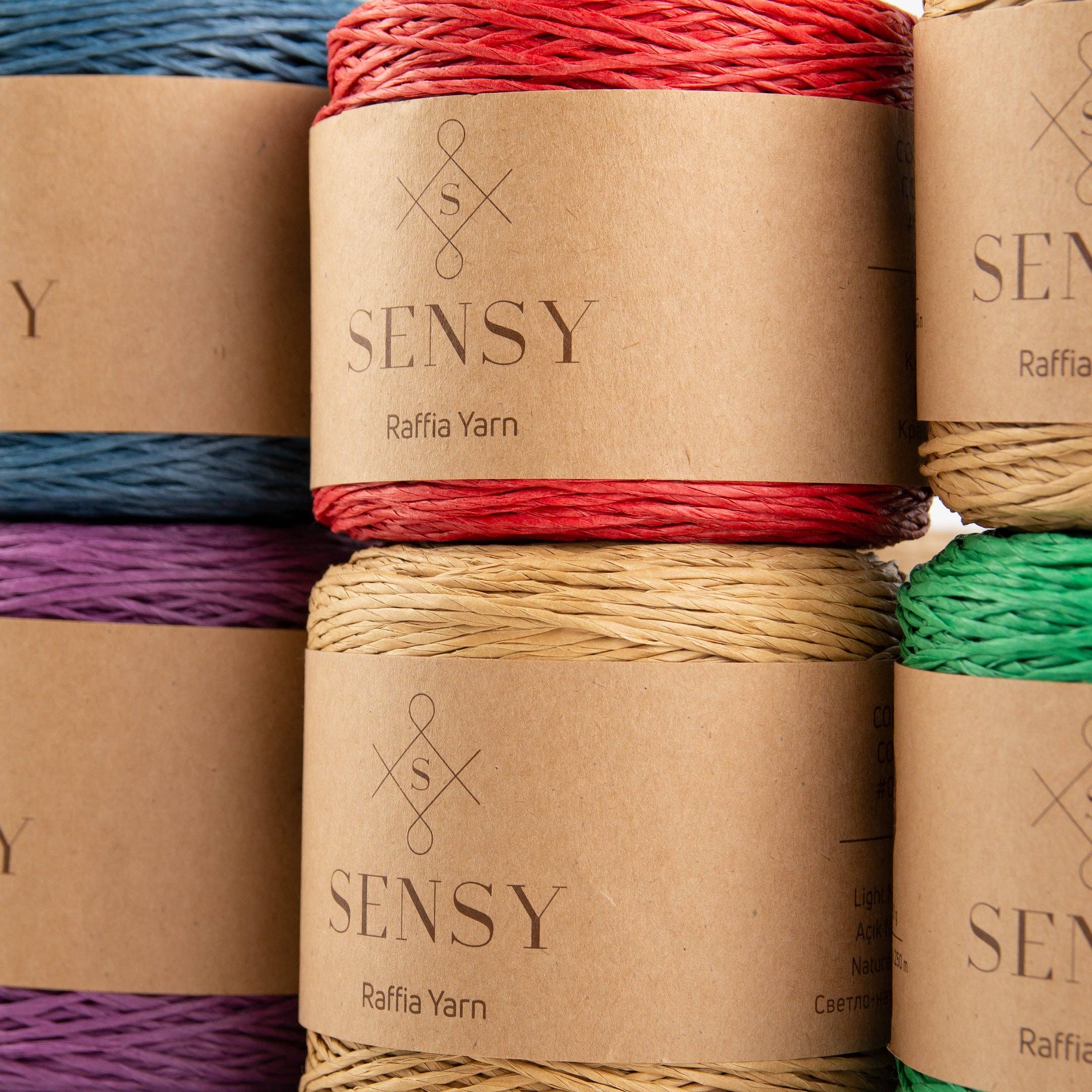 Sensy - Venta al por mayor Hilos - Sensy Hilo de rafia 100 % papel, 250 m (274 yd)9