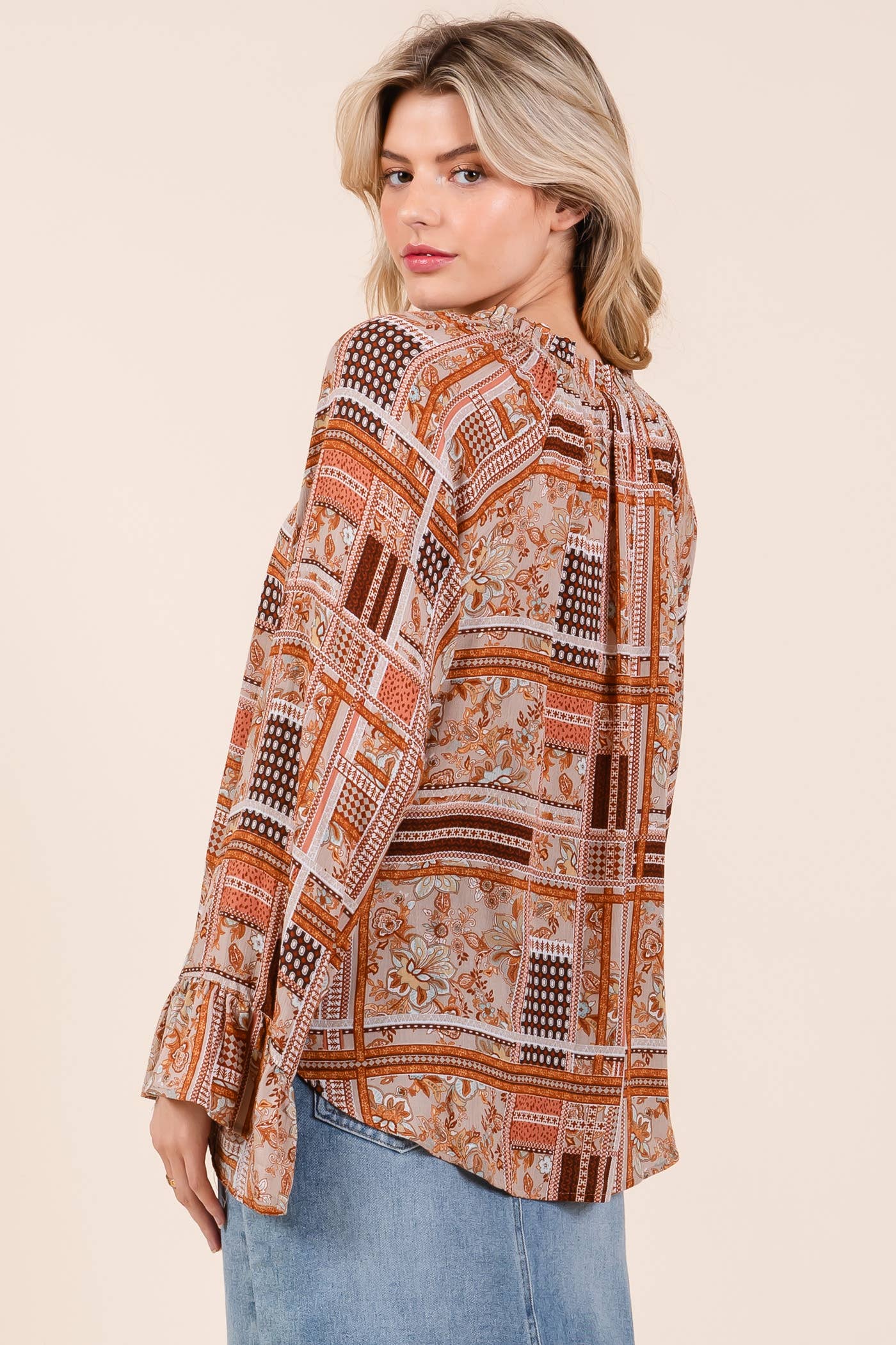 Wholesale Bohemian Long-Sleeve Blouse, WT61869 for your